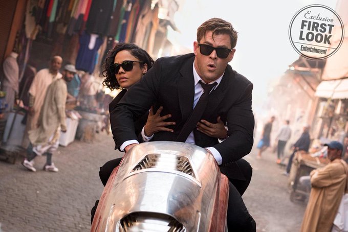 cinesagas's tweet photo. Chris Hemsworth e Tessa Thompson em novas imagens promocionais de Homens de Preto. #MIBInternational https://t.co/5Whr1lssLI