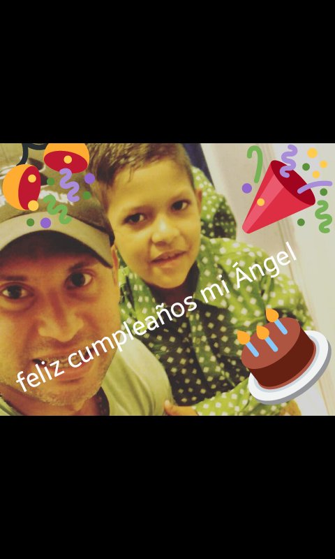 Hoy de cumpleaños lo que más amo en mi vida.