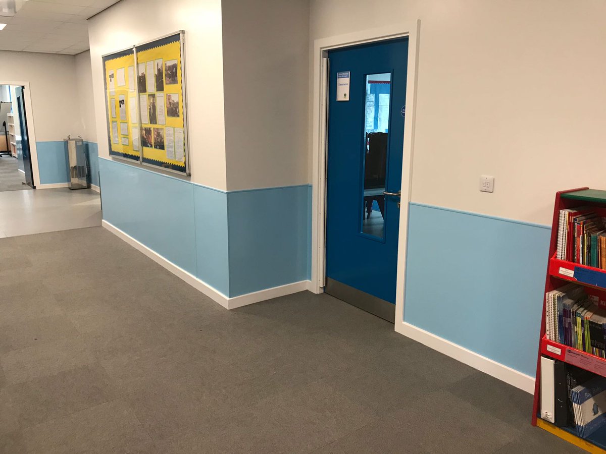 pvccladdinguk's tweet image. Another quality install of Pastel Blue Nu-Clad supplied and fitted by NUWP Limited at Ashbury Meadow Primary School. hygienicsheets.com @Sheffieldis @Rotherhamiss @Barnsleyis @TCIndex