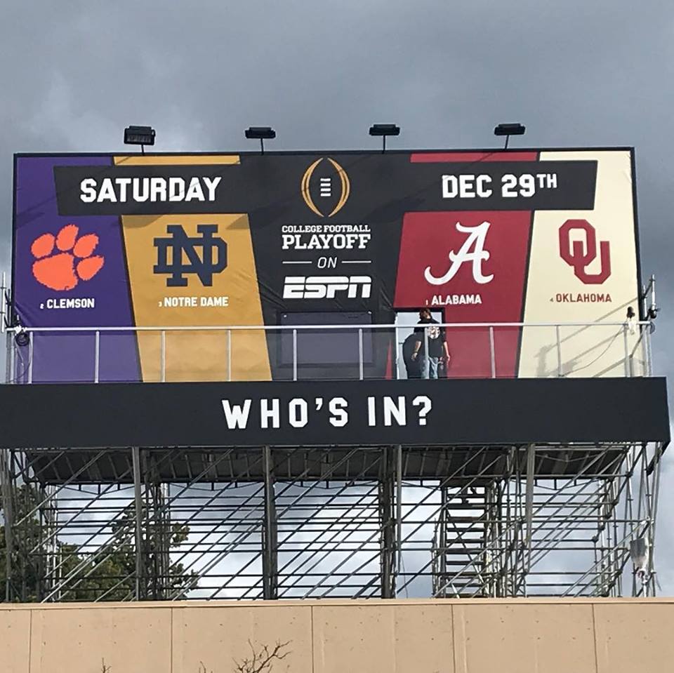 MtnPrds's tweet photo. Mountain's West coast team partnered up with @ParamountandCo to create a temporary home for College Football’s most loyal fans in San Jose, California leading up to the CFP National Championship. Congrats to the winners of the #ESPNBillboard contest. https://t.co/9CrPWyl4Uu