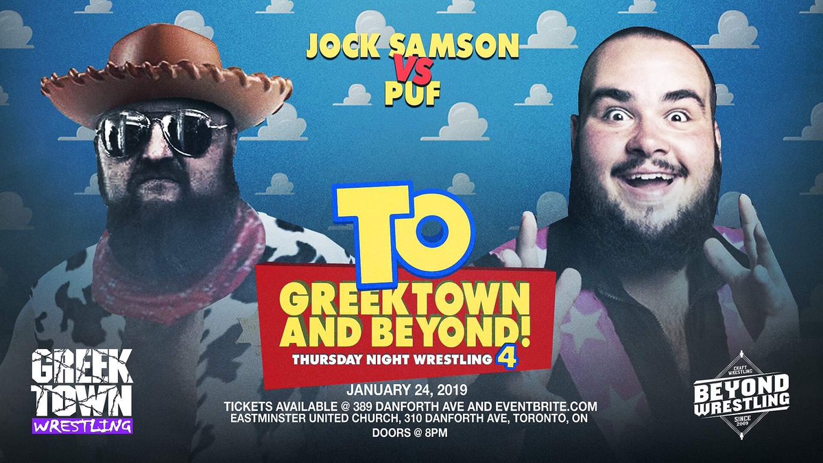 GRKWrestling's tweet photo. The spirit of the #BuffaloBrothers have united and inspired the professional wrestling community. Curmudgeon “Woody” #JockSamson will meet #Puf and the unbreakable spirit #January24. Tickets are available https://t.co/JsylNOMK4J #GRK ✨✊🏻 #BeyondWrestling https://t.co/eMA6ZzQ4bb