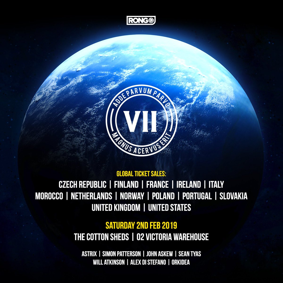 VII (@theviicrew) on Twitter photo Fans travelling from all over the world for Manchester.......
Last tickets available here: skiddle.com/e/13379626 <a href="/AstrixOfficial/">Astrix</a> <a href="/Sipatterson/">Simon Patterson</a> <a href="/djjohnaskew/">John Askew</a> <a href="/willatkinsonyes/">Will Atkinson</a> <a href="/SeanTyas/">Sean Tyas</a> <a href="/AlexDiStefano/">Alex Di Stefano</a> <a href="/DJOrkidea/">Orkidea</a> <a href="/rongevents/">Rong Events</a> Fans travelling from all over the world for Manchester.......
Last tickets available here: skiddle.com/e/13379626 <a href="/AstrixOfficial/">Astrix</a> <a href="/Sipatterson/">Simon Patterson</a> <a href="/djjohnaskew/">John Askew</a> <a href="/willatkinsonyes/">Will Atkinson</a> <a href="/SeanTyas/">Sean Tyas</a> <a href="/AlexDiStefano/">Alex Di Stefano</a> <a href="/DJOrkidea/">Orkidea</a> <a href="/rongevents/">Rong Events</a>