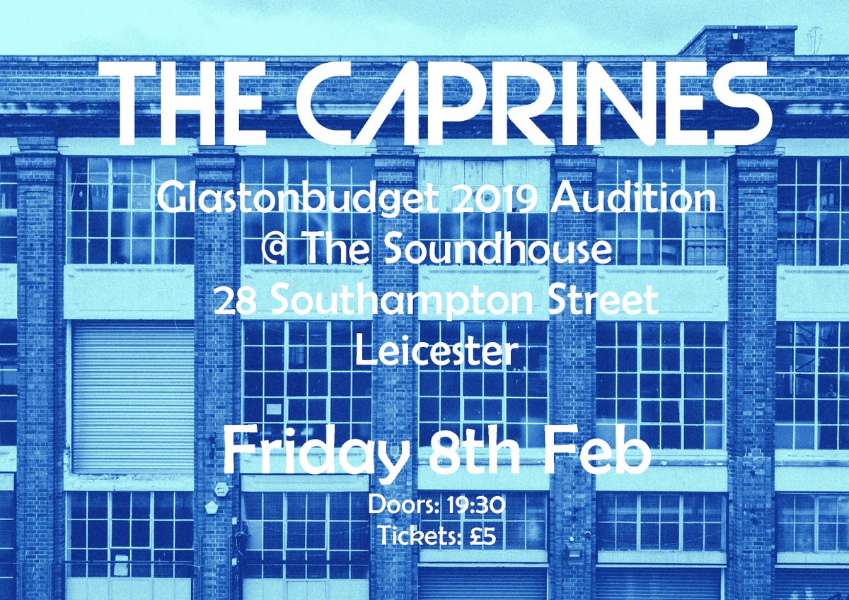 The Caprines (@thecaprines) on Twitter photo And on the 1769th day, The <a href="/TheCaprines/">The Caprines</a> twitter account was ressurrected to bring gig news
#notthemessiahjustaneglectedtwitteraccount #glastonbudget2019 And on the 1769th day, The <a href="/TheCaprines/">The Caprines</a> twitter account was ressurrected to bring gig news
#notthemessiahjustaneglectedtwitteraccount #glastonbudget2019