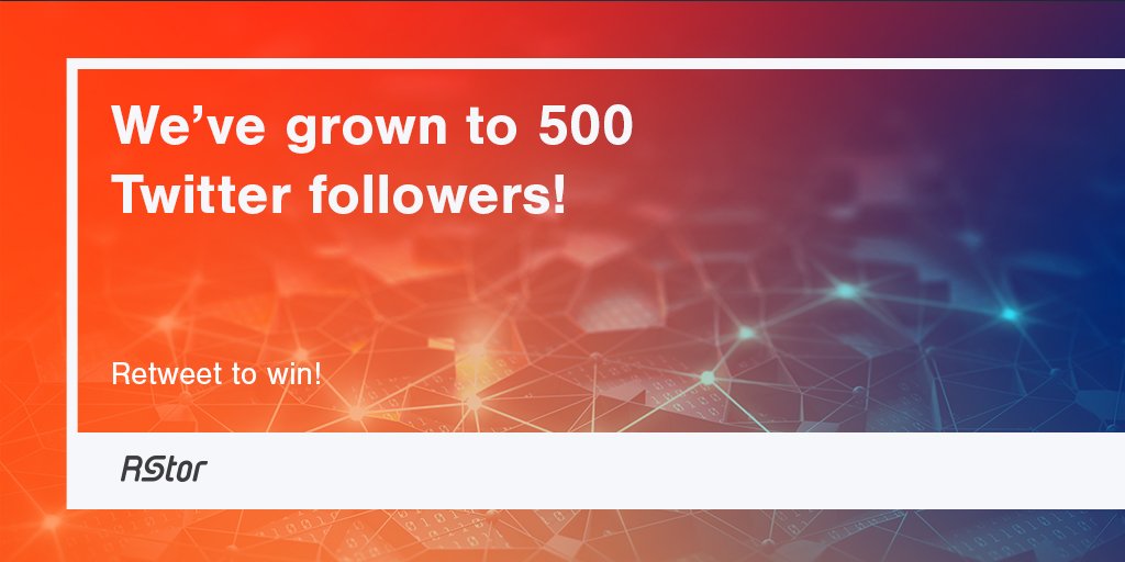Help us celebrate reaching 500 Twitter followers with a #giveaway! Retweet this and follow <a href="/RStor/">jacob slistren</a> for a chance to win a cool prize + #RStor swag. Thank you for your support! Enter by 1/12/19. #sweeps #AboveTheCloud