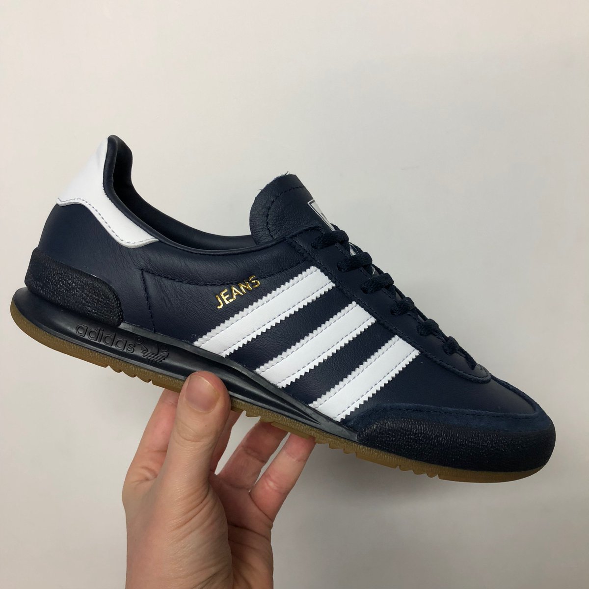 Fresh adidas Jeans in Navy Leather 
