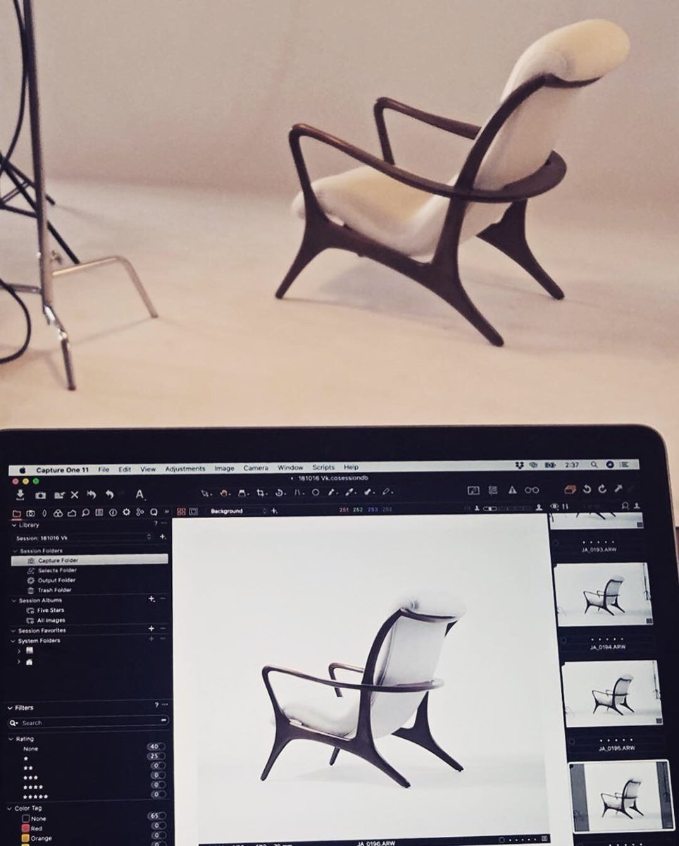 VladKagan's tweet photo. A lot has changed since the 1950s, but good taste never goes out of style. Whether photographed on film or digitally, the Contour High Back Chair is a timeless favorite.

Pictured above: Analog photo from the Kagan archive ca. 1955, and a glimpse of a digital photoshoot in 2018. https://t.co/7JNcjhnqSv