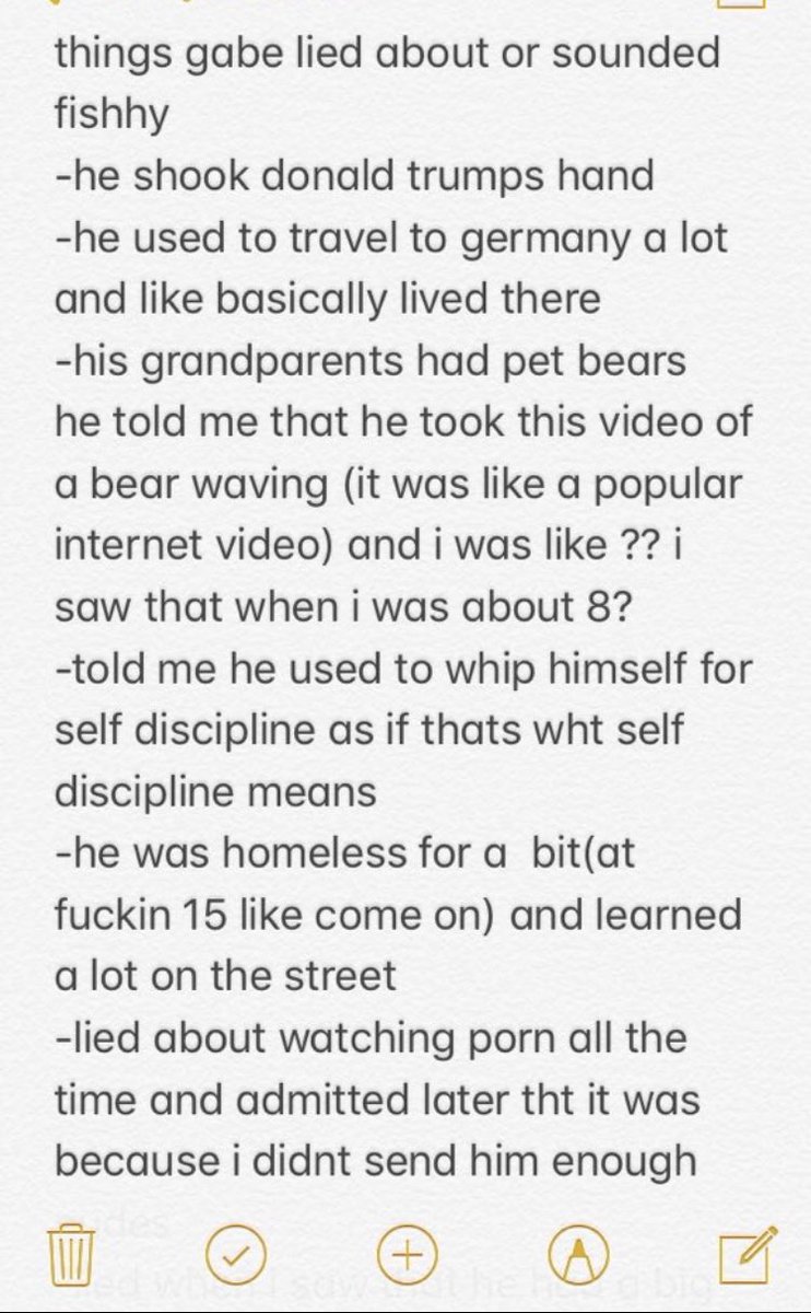 SheRatesDogs's tweet photo. This girl made a list of all the weird things she thought her ex was lying about. Tag yourself I’m “if this is true then wtf” (-8/10) https://t.co/8yZ5zElLPV