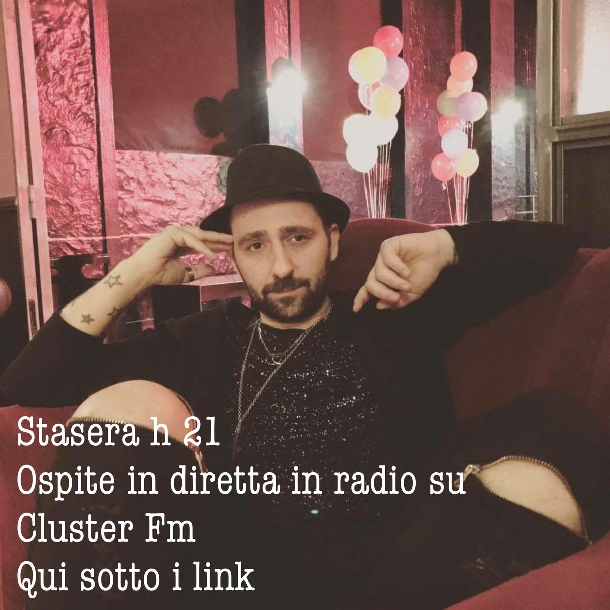 massyallmusic's tweet photo. Stasera per chi ha voglia di seguirmi saró in diretta in radio dalle 21 su #clusterfm qui sotto link per ascoltare e https://t.co/Da79v36WaC potete mandare anche msg whatsapp al numero 342 1718499 conto su di voi per far bordello 🤣 #maiserio #ioboh #AlDirettoreglivogliobene https://t.co/q6ryvtNMJ9
