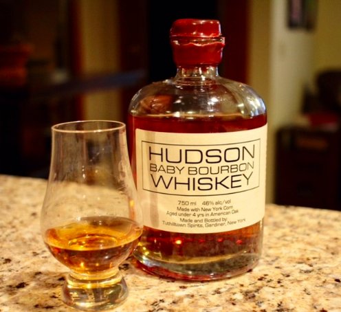 From the tiny bottle to the smaller barrels and the 3-4 month aging process...everything about Hudson's Baby Bourbon stays true to its name...except the taste, which is anything but childish. Come try a glass at the Bourbon Bar...we suggest neat in a glycerin glass. #bourbon