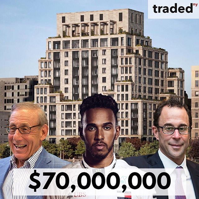 tradedny's tweet image. SALE
IMAGE: Stephen Ross, Lewis Hamilton and Jeff Blau
DATE: 01/09/2019
ADDRESS: 70 Vestry Street
MARKET: Manhattan
ASSET TYPE: Penthouse
PRICE: $40,700,000
SF: 6,547 and 3,000 sf of outdoor space, 9,547 total
PPSF: $4,263
SELLER: Related Companies
BUYER: LewisHamilton
#StephenR