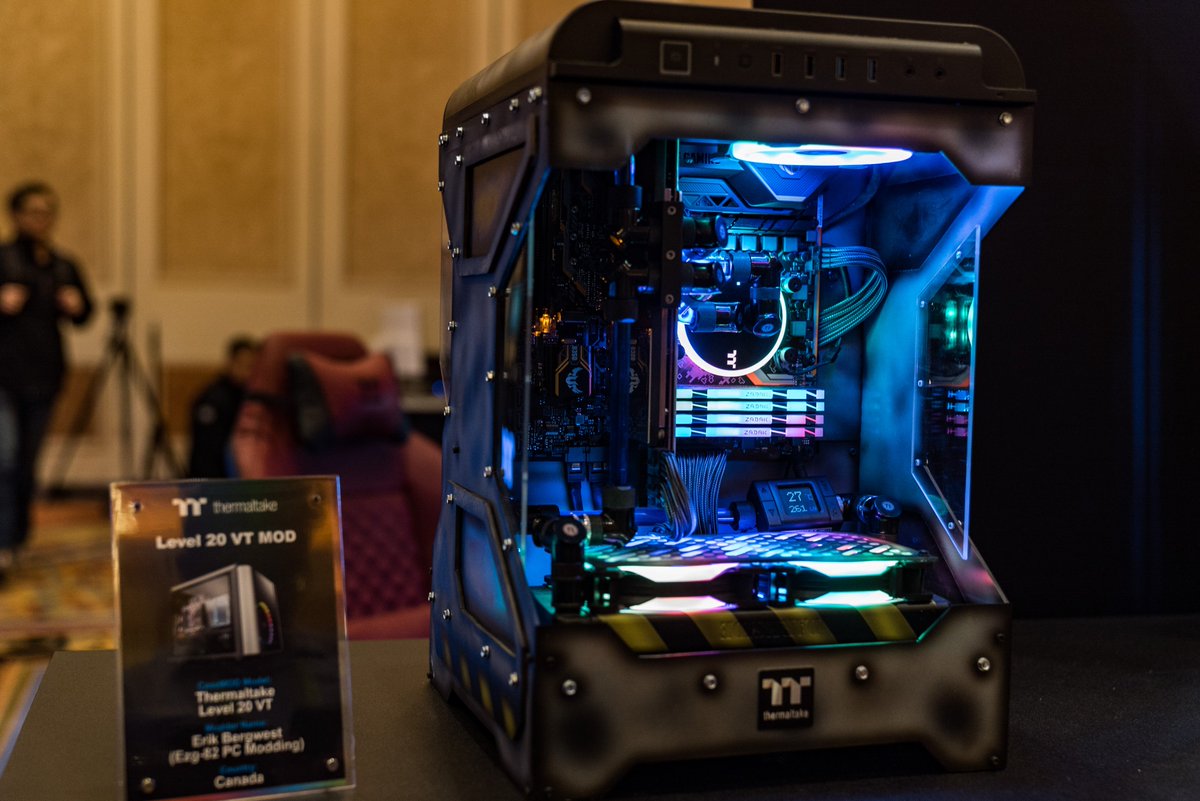 Newegg on X: Custom PC mod from @Thermaltake at #CES2019 using