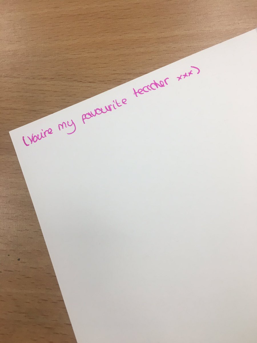MissBaxterMaths's tweet photo. One of students gave me a late Christmas card as I was off the last few days of term with my finger and this was on the inside of the card - literally left me gobsmacked! #mathsteacher https://t.co/YBGiQX8xeN