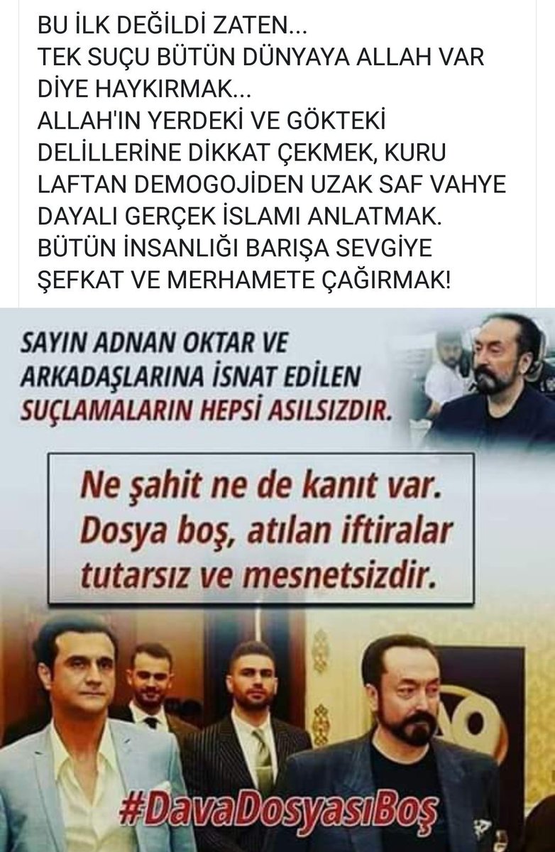 Glistantan1's tweet photo. #OlmazBöyleŞey dünyaca ünlü Türk ilim bilim adamı alim dini imanı yaptığı sevgi tebliğiyle 300den fazla kitabı70 dile çevrilerek dünyada aynı şekil makaleleri dünyada yayınlanıyor İnternet siteleri VS var kendi nerde hangi suç tan belli değil 25 suç asılsız çıktığı halde hapiste https://t.co/pivJvlzQM3