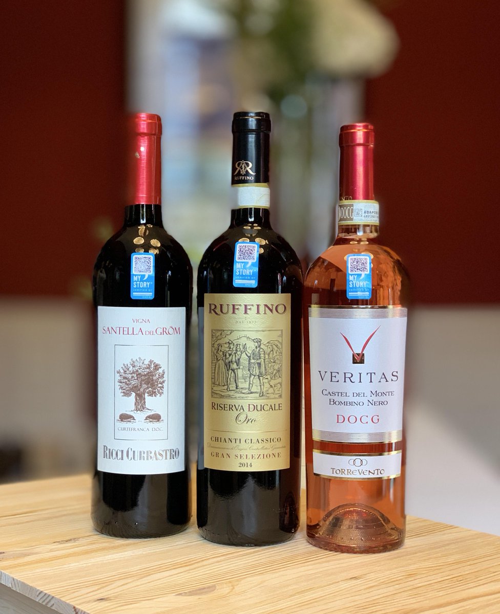 Today in Rome we launch #MyStory™ feat. leading Italian wineries <a href="/Ricci_Curbastro/">Ricci Curbastro</a>, #RuffinoWines <a href="/Torrevento/">Westwind</a>! Scan the QR code to discover the history of each wine, from grape to bottle #blockchain #digitaltrust <a href="/vechainofficial/">VeChain</a> <a href="/lucacrisciotti/">Luca Crisciotti</a> <a href="/rgrottola/">Renato Grottola</a> fal.cn/rGZn