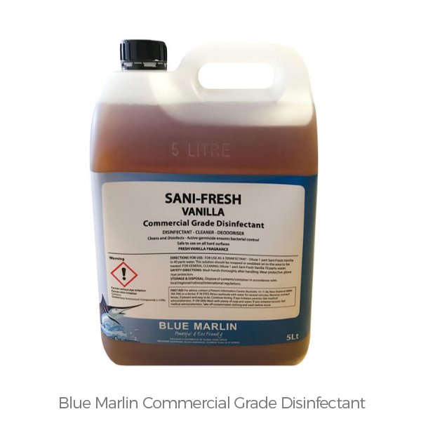 AustmontOnline's tweet photo. Blue Marlin 'Sani Fresh' Commercial Grade Disinfectant
Effectively clean and disinfect all hard surface areas. Leave a long lasting fragrance and freshness on all surrounding areas.
#hospitality #restaurants #goldcoastcafes #greatprices #perthcafes #australia https://t.co/3KTWerGKUd