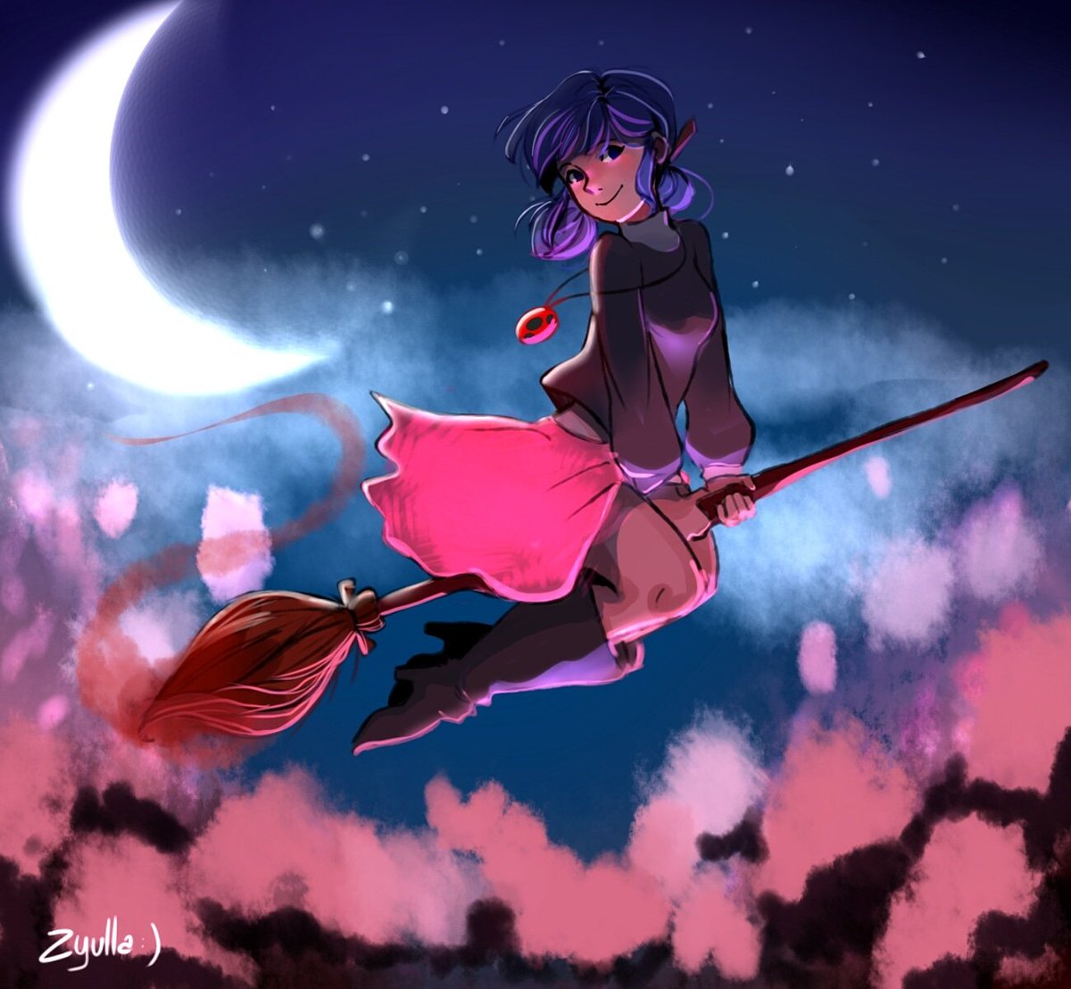 zyulla's tweet image. say hi to our sweetie witch ❤

#miraculousladybug #marinette