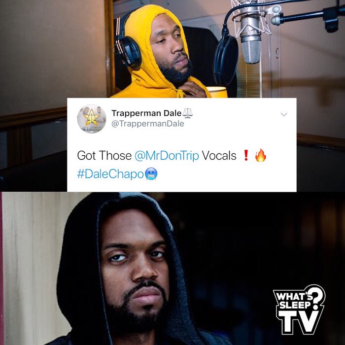 WhatsSleepTV's tweet photo. 🚨⬇️🚨⬇️ Nashville rapper #TrappermanDale who we placed #4 on our #Top15NashvilleRappers2018 list has new music on the way with Memphis rapper #DonTrip 🔥 https://t.co/d2wHhHVVr6