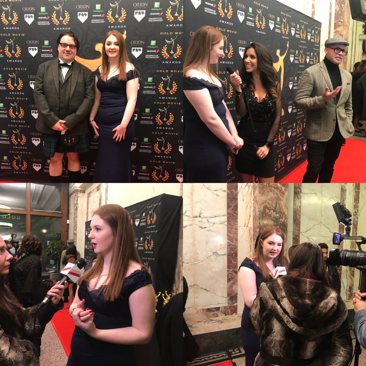 #doctorwho #actor #CaitlinBlackwood & Director @ryanhendrick6 attending the @GoldMovieAwards. Caitlin is nominatedfor #BestActress for our #shortfilm  @Sundown_Film