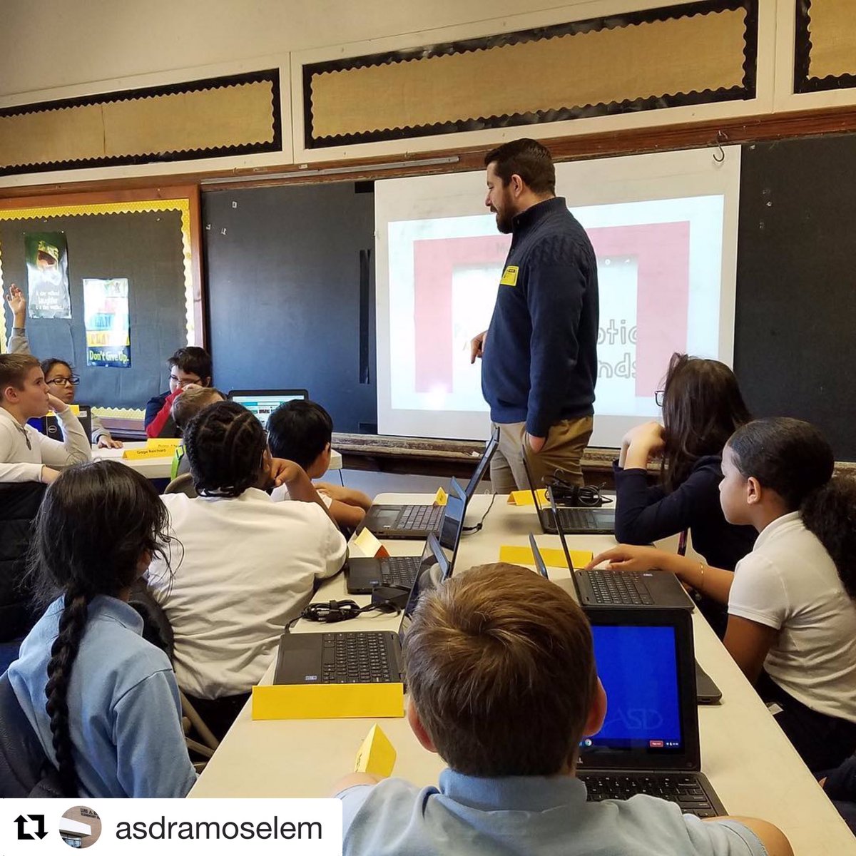 AllentownSD's tweet image. #Repost @asdramoselem —- 
Some of our 4th and 5th grade students got to join students from other ASD schools yesterday at Tech Wizards. Students used computer programs to work on coding activities in teams and independently. Great job boys and girls! 
#techwizards