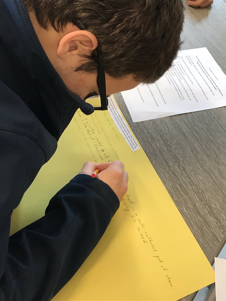 treptowjen's tweet photo. Fascinating convos around Anna Quindlen’s A Quilt of a Country 🇺🇸 this week. Opened up Tues by responding to text snippets, closed today with Group Discussions...lots of structure and argument analysis in the middle 😊 My students never cease to amaze me! #bdhslearning https://t.co/u0ShH8pVyF