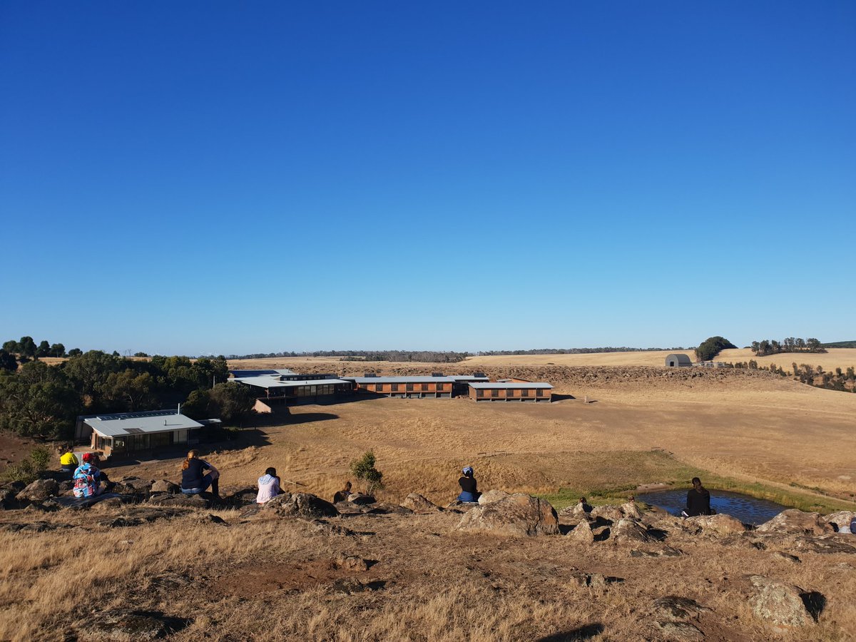 Some morning Dadirri on the escarpment looking out onto the Narmbool Homestead this morning at our Young Rural Program! #ARDC18 #Leadership #RuralVictoria