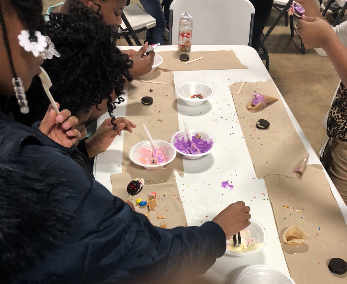 Tasty treats! Granville members of the Cooking Club created cake pops and cookie faces. This was a fun activity that let their creativity shine. The members  enjoyed making the mess just as much as eating their creation. #bgcncnc #granvillecountync