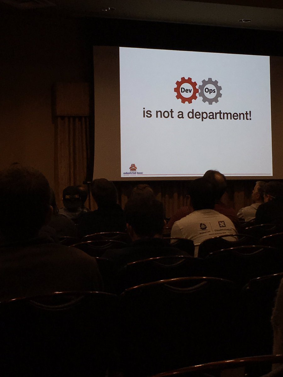 #CodeMash Devops not a department, its about giving developers more control to test @jeffmorgen