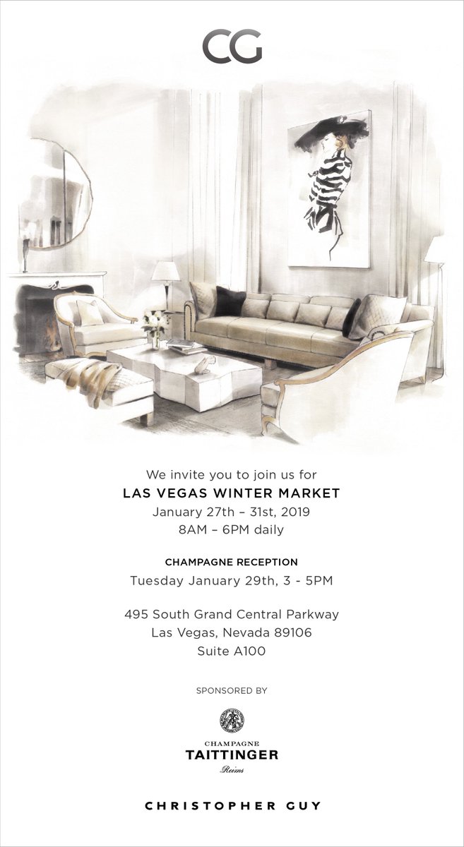 Christopher_Guy's tweet photo. #ChristopherGuy Invites You to @LasVegasMarket
#LVMKT #lvmkt2019 #CGLV @TaittingerUSA https://t.co/kNRdoT5EoM