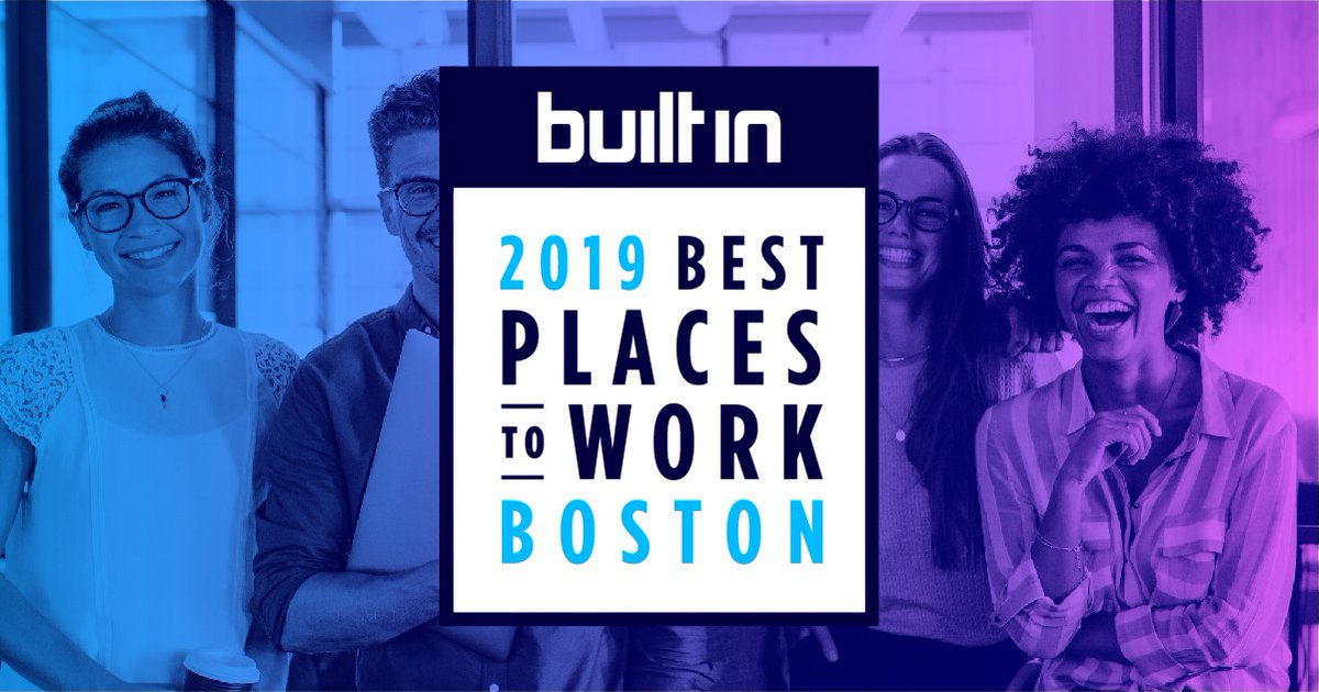 BuiltInBOS's tweet photo. This is kind of a big deal. Meet our 2019 Best Places to Work! https://t.co/rfsB1jBp1J https://t.co/yvEtHoKox9