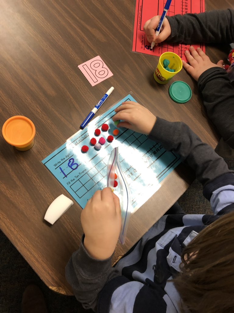 MrsDunnWO's tweet photo. “Teacher table” time in math is quickly becoming a new favorite! #creativecounting #campkindergarten https://t.co/gMtSWFJYwj
