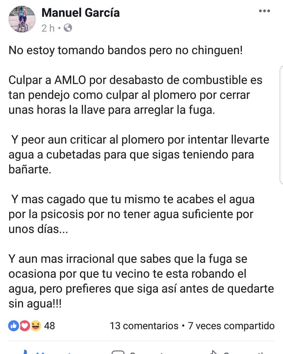 abeja1703's tweet photo. Totalmente de acuerdo... 👏👏👏 #YNoMeVenganAMolestar #CompartoSuOpinion #EsValido https://t.co/JWereC3v1E