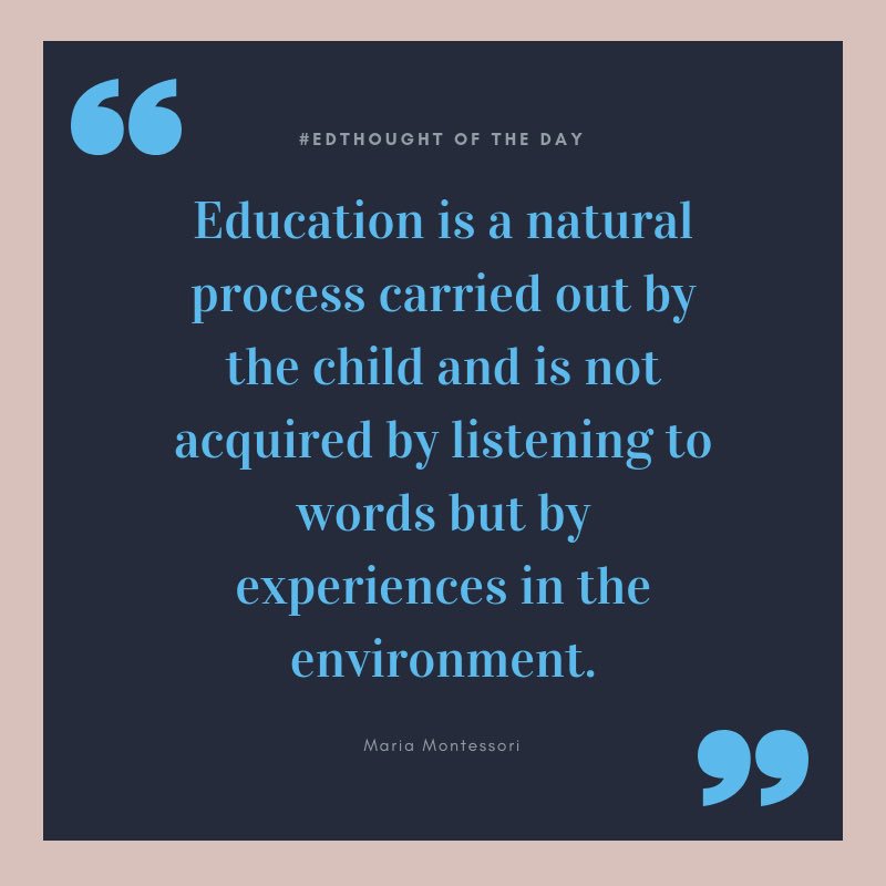 TheMikeMohammed's tweet photo. #EDTHOUGHT OF THE DAY - #EarlyYears Series - What experiences do you help create in your classroom that will foster greater learning and engagement? #edchat #teachchat #EducationForAll #educhat #teachertips #teachergoals #TeacherGrowth #studentsuccess #StudentFutureMatter https://t.co/60N3ABeZYW
