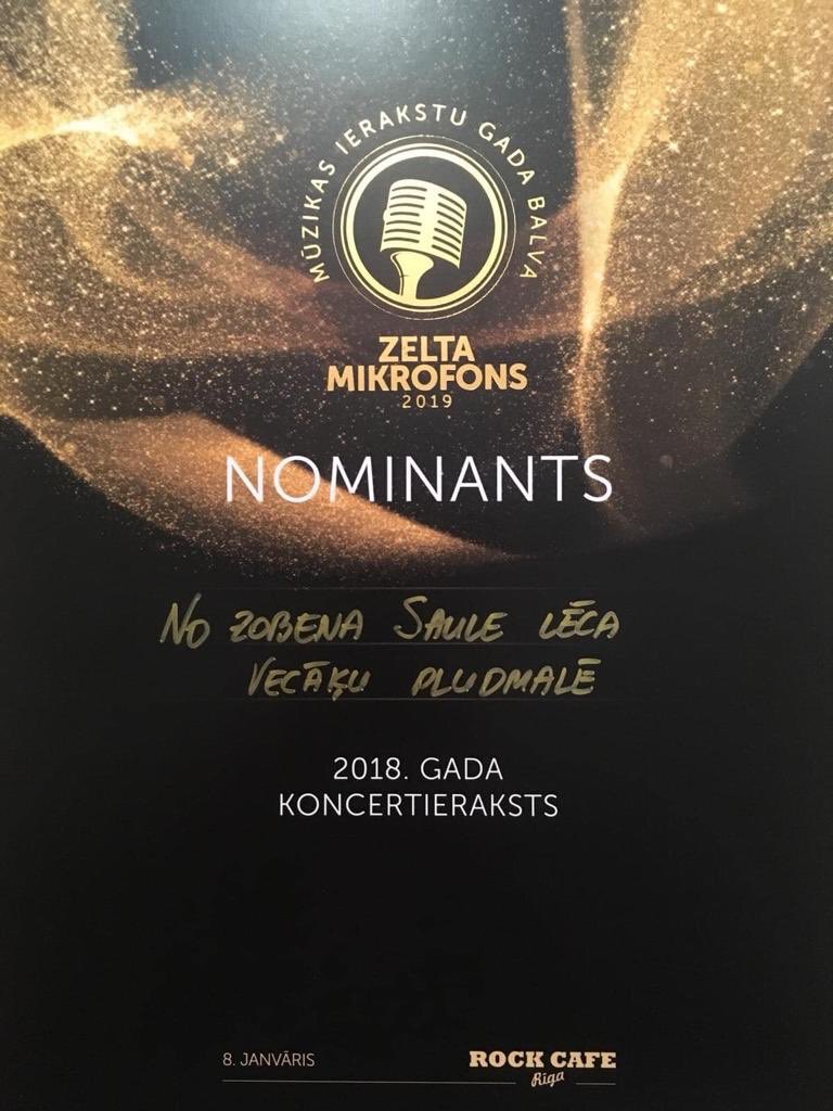 Līdz 12. februārim visi varēsim turēt īkšķus par Zelta Mikrofons žūrijas lēmumiem 🙂

#dejotirlaime #dzirnas2018 #NoZobena2018