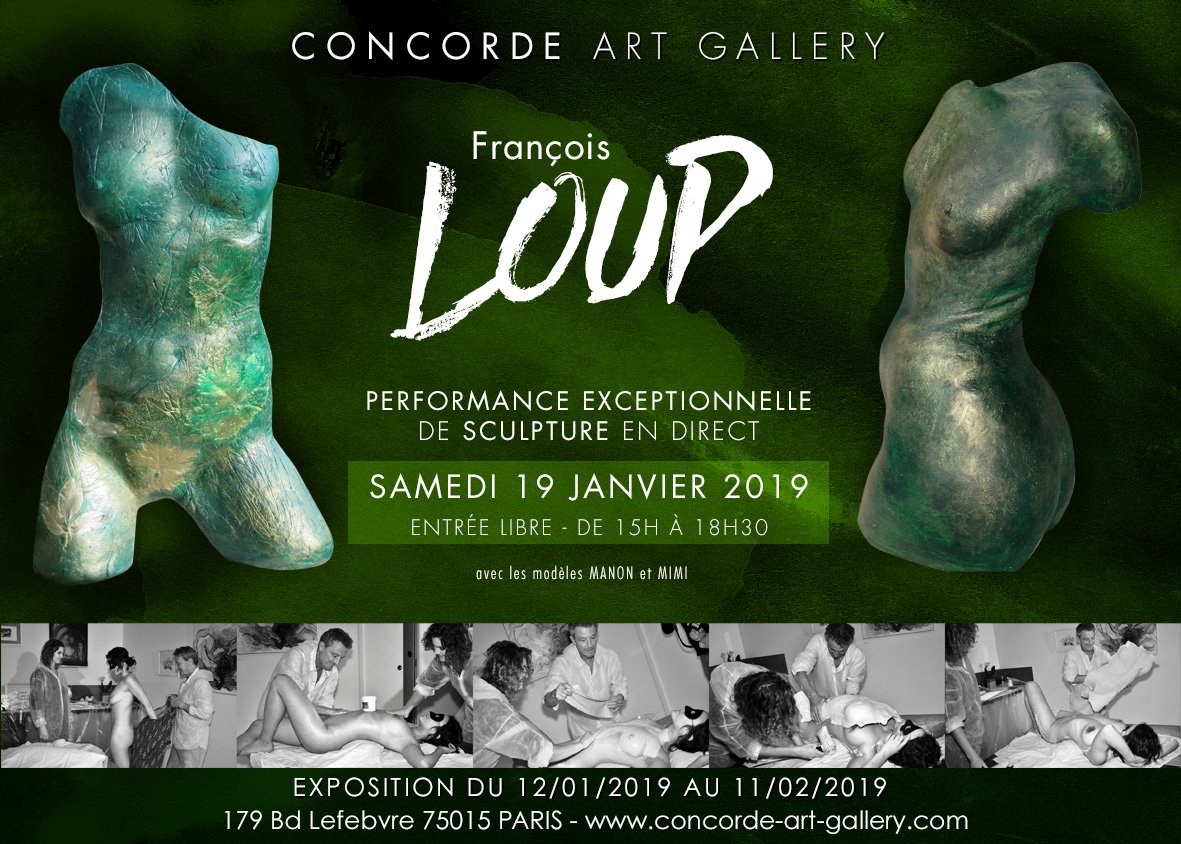 Arterotisme's tweet photo. #Happening le 19/01/2019 à la #ConcordeArtGallery : Performance moulage sur modèle féminin pour sculptures de bustes, seins et fessiers. https://t.co/hPvMAlMI4l