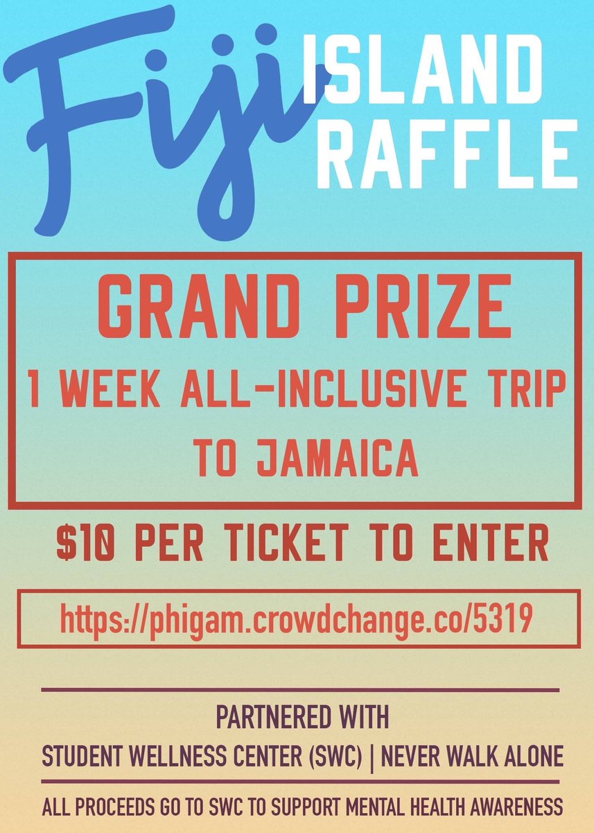 osuphigam's tweet photo. Interested in a chance to win an all-inclusive vacation while supporting mental health awareness on campus? 

https://t.co/cWvk41Iv8a https://t.co/x1hIKSE04C