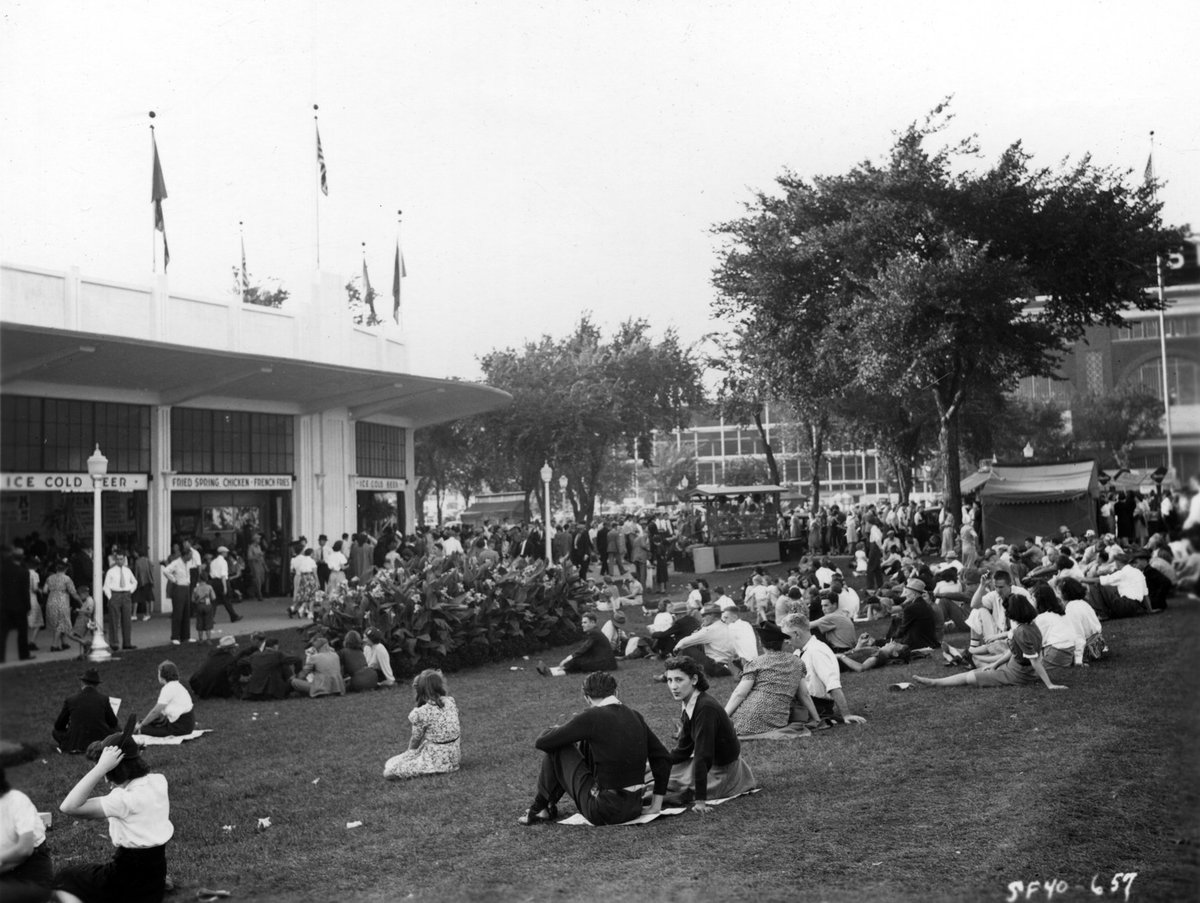 mnstatefair's tweet photo. It's our first #ThrowbackThursday of 2019! This photo was taken in 1940, but who can tell us what could be seen here present day during the fair? #FairPhotoMemory https://t.co/4FIMaQmOrk