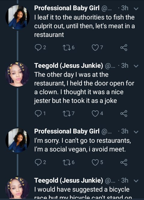 highbeebabs's tweet photo. Literally nothing I've seen this year beats this 😂😂😂 @Omalicha_8, @_Toseen_  Take a bow https://t.co/R1WgTOzHGm