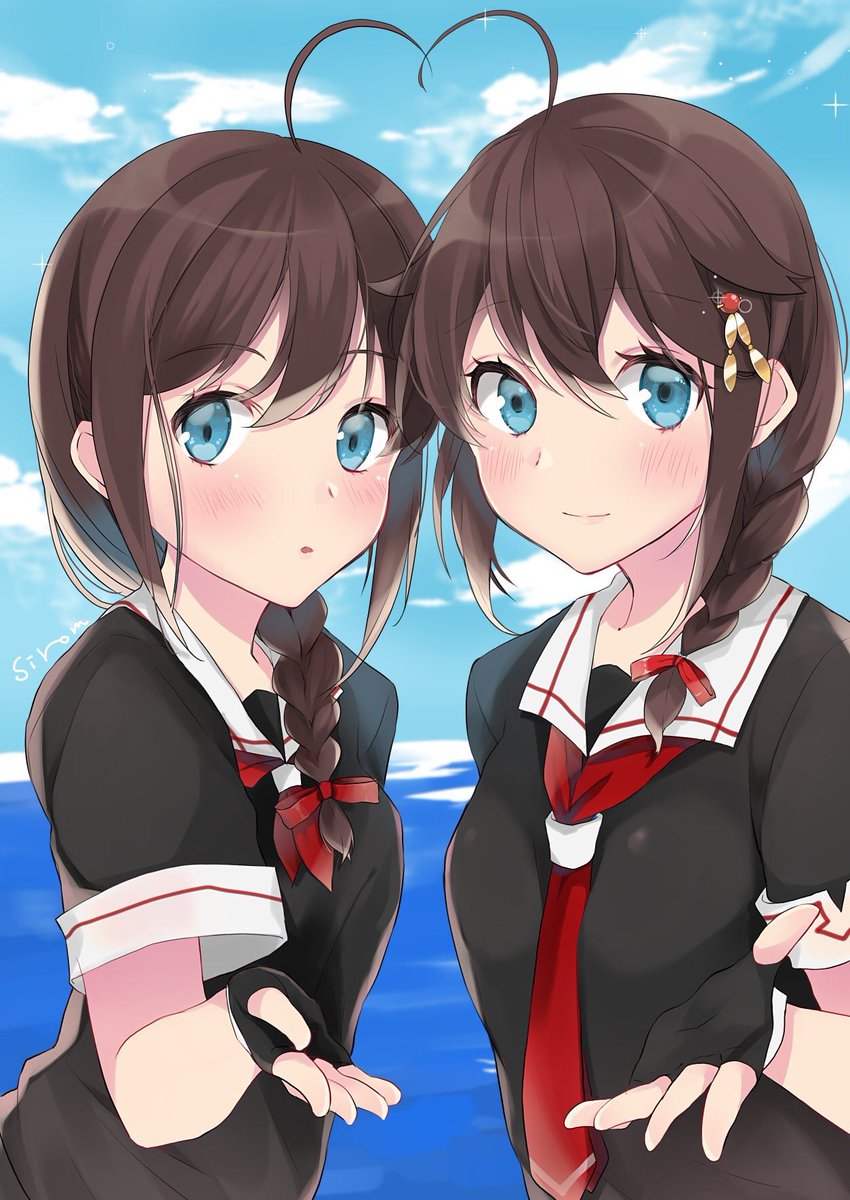 艦これ「「提督、これからもよろしくね」#艦これ2期 #艦これ時雨が主人公ときいて 」|しろむのイラスト