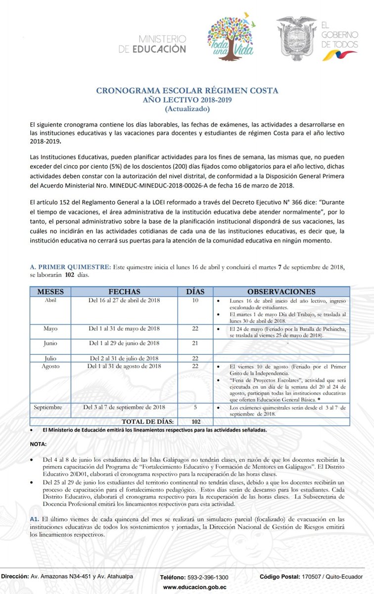 Radio Sucre 700 Am On Twitter Este Es El Cronograma Escolar Del