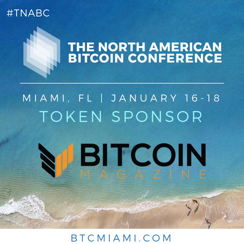 BM_Promoted's tweet photo. Bitcoin Magazine is sponsoring 50 free tickets to TNABC in Miami, Jan 16-18. Take this brief survey for a chance to win a FREE ticket!
https://t.co/Cb8WD4AF4G https://t.co/T6Xf0Z7vng