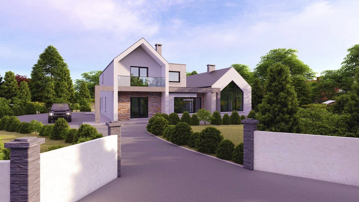 PNDBuilding's tweet photo. Planning secured for this contemporary design overlooking Knockalough Lake near Kilmihil, #Clare #architecture https://t.co/OXli5WZVw7