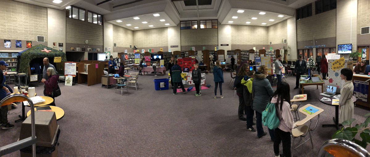 Mal_Bacon's tweet photo. People are already here for Capstone Night! Swing by from 5:30-7:00. https://t.co/M3o9Z0J4Tk