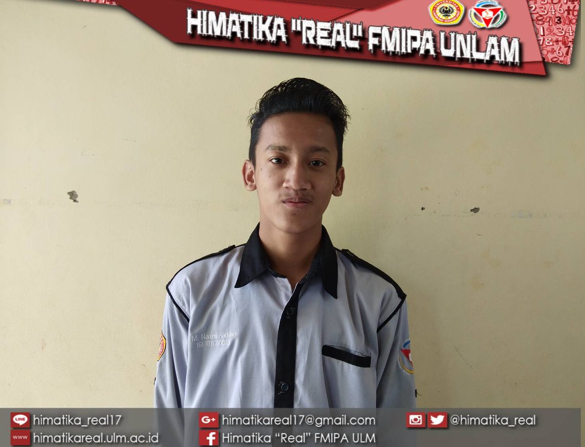 Selamat kepada saudara M. Najmi Fadilah atas terpilihnya menjadi ketua HIMATIKA "REAL" periode 2019