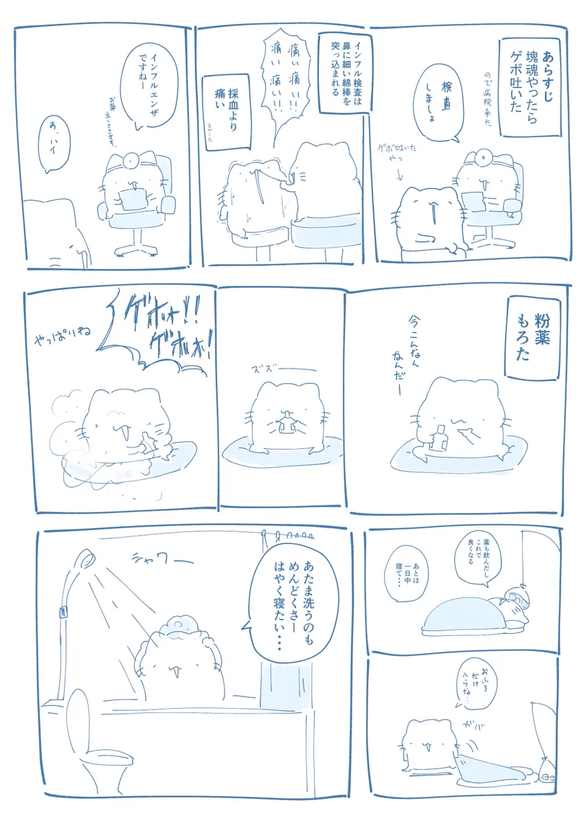 お正月にインフルエンザにかかっただけでも大変なのにその後血尿ってww