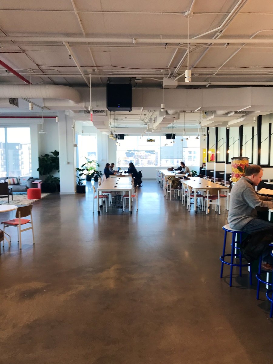 Cool experience checking out the new and recently expanded @WeWork at @MoZaicEast in Uptown this afternoon. Very cool space in a great location #WeWork
