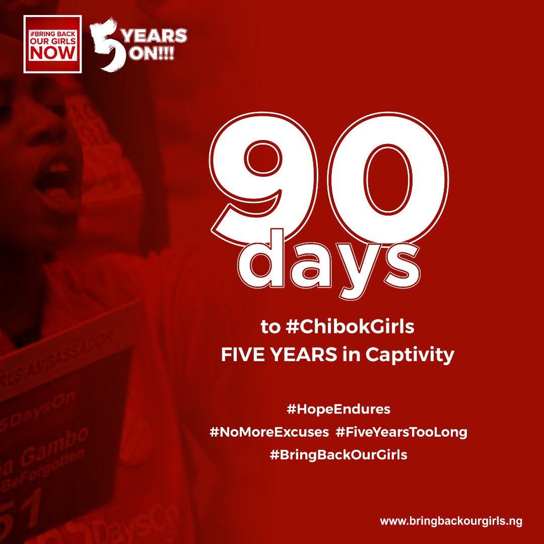 HabibaBalogun's tweet photo. #BBOG A Global Campaign starts on Sunday January 13th, exactly 5 years to the day that the #Chibokgirls were last free citizens of Nigeria.
13th April was the last evening our Chibok Girls spent as free young women; the last evening they thought they were safe and secure. https://t.co/n5wCXMDUxT