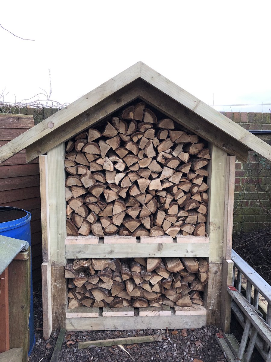 MoorlandsGF's tweet photo. Some great photos sent in by the customer of a #LogStore recently supplied by ourselves. Built to accommodate 1.5sqm of logs #WinterGardenDays #LogFires #CosyNightsIn https://t.co/aKWjzJ6wZ5