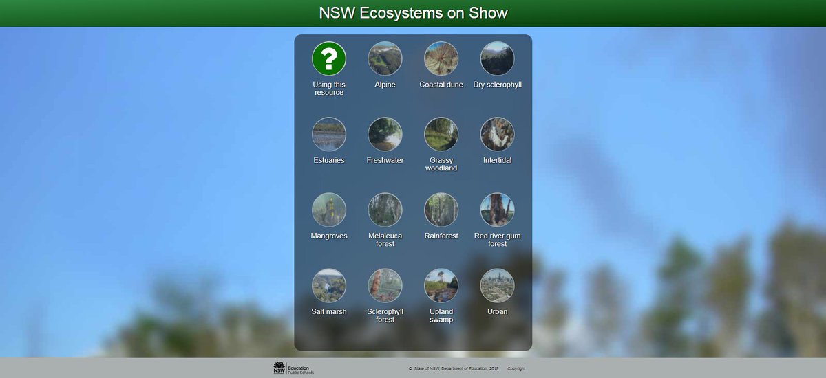 learnPSNSW's tweet photo. Have you seen our ‘NSW ecosystems on show’ resource?

The #NSWDoE resource highlights 14 natural ecosystems found in New South Wales for use in an environmental investigation or as part of an excursion. 

https://t.co/CuR4Mxfx19 https://t.co/yIHq5n1kRc