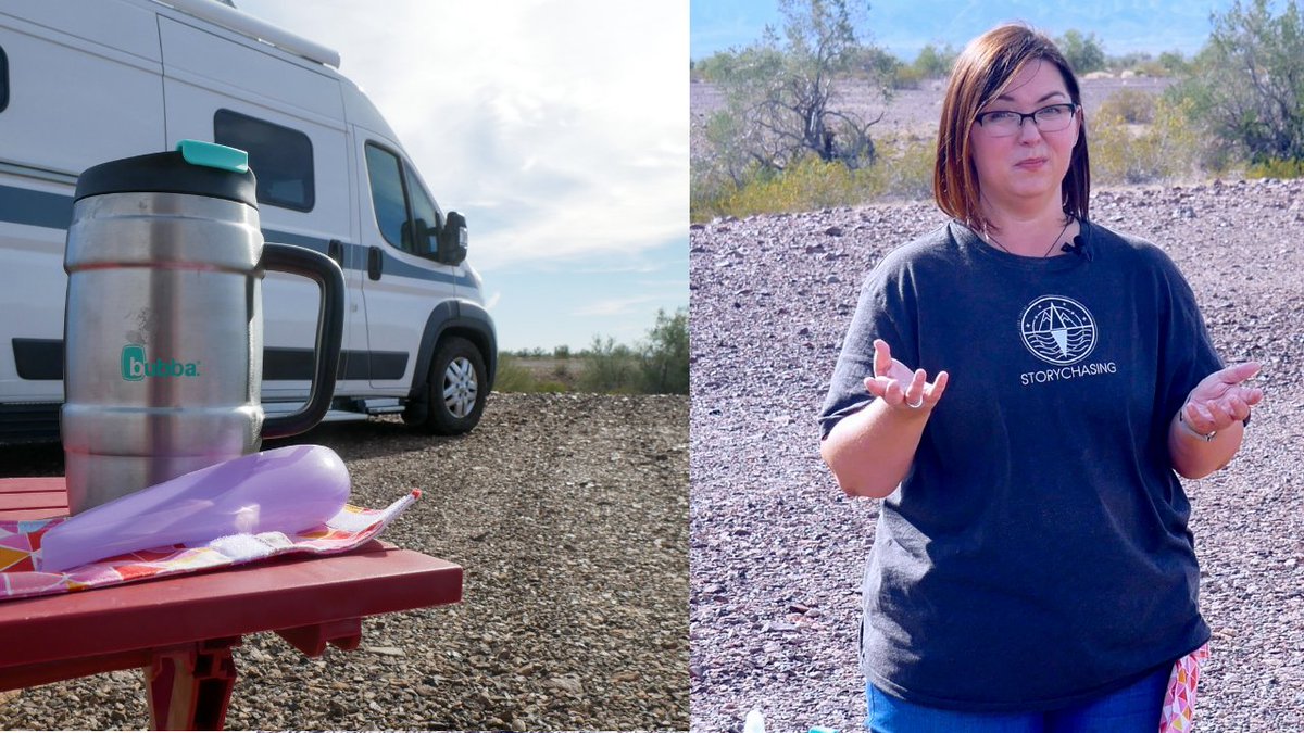 storychasing's tweet photo. Finally we can be discreet and remain standing to pee. I use this "pee secret" to also conserve on space in my black tank/cassette toilet when boondocking!. #peestanding #vanlife https://t.co/BKzWVHolGI https://t.co/PR89QZdsF9