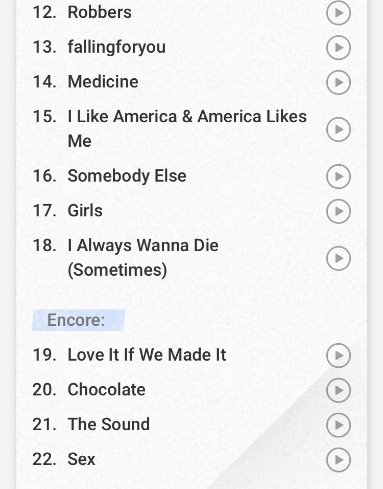 The1975_Tour's tweet image. // Dublin Setlist - Love Me and You were swapped out and replaced with UGH! and Medicine // 

#The1975